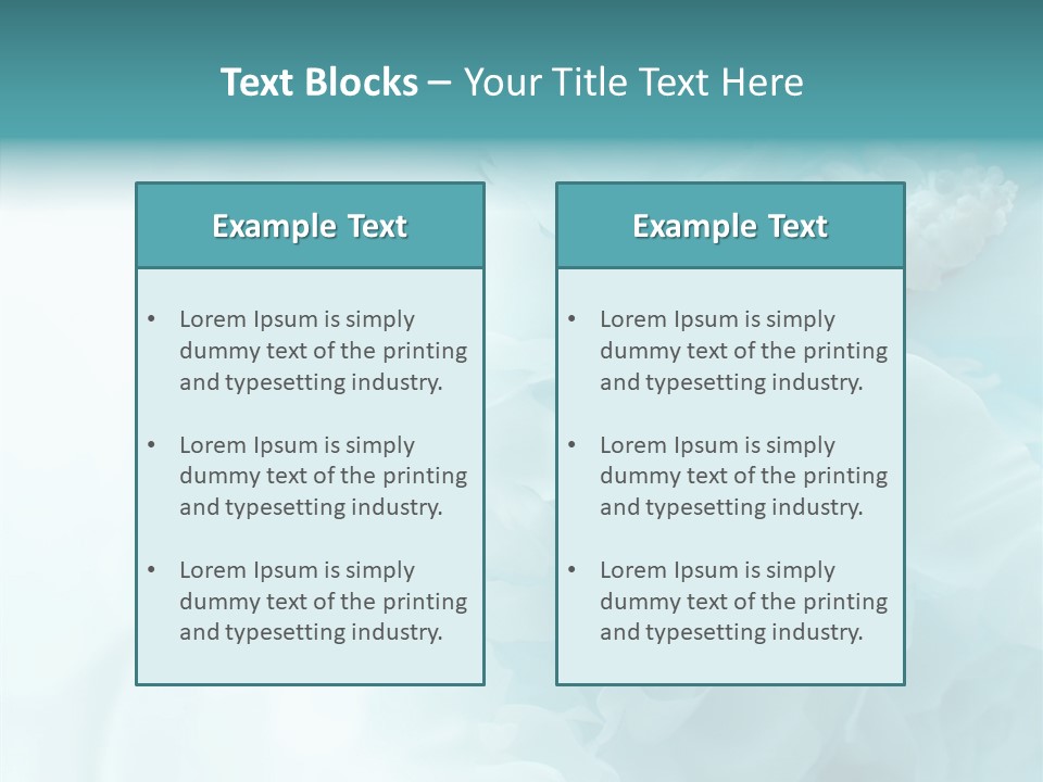 Floral Leaves Lilies PowerPoint Template