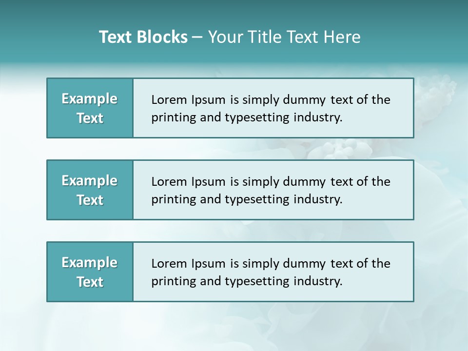 Floral Leaves Lilies PowerPoint Template