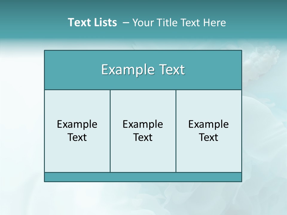 Floral Leaves Lilies PowerPoint Template