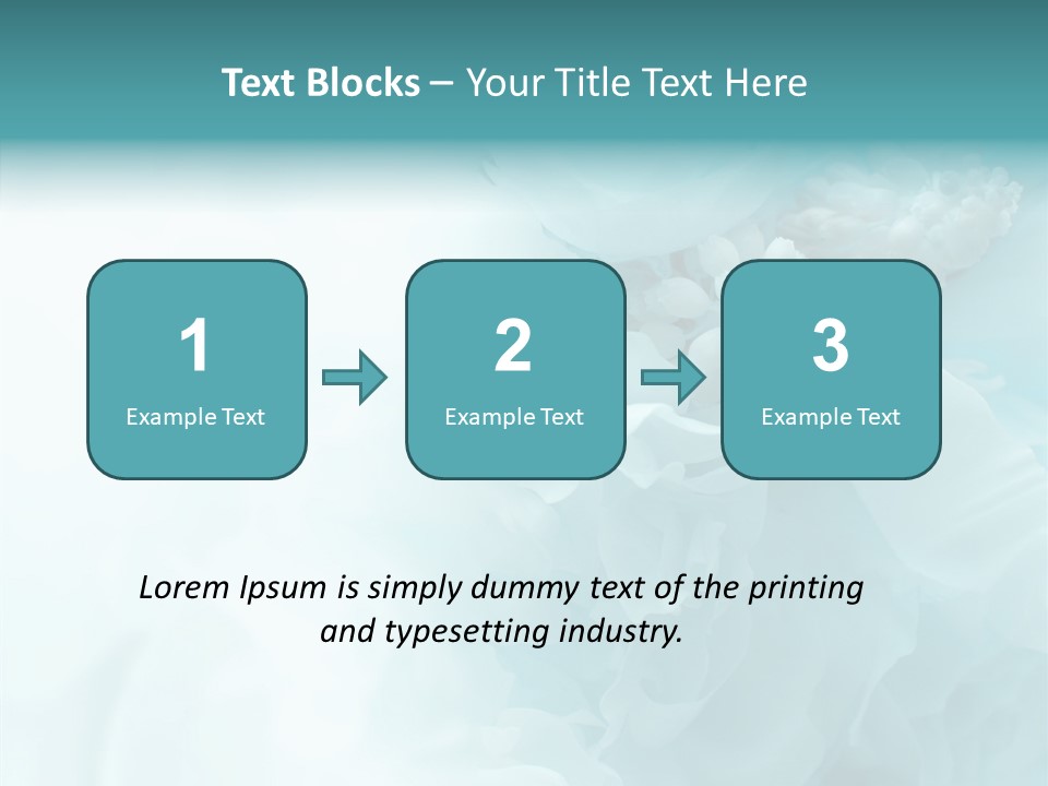 Floral Leaves Lilies PowerPoint Template