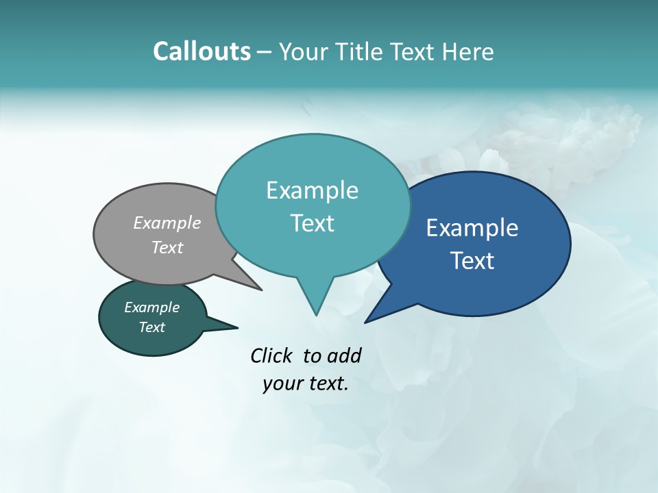 Floral Leaves Lilies PowerPoint Template