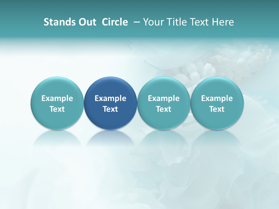 Floral Leaves Lilies PowerPoint Template