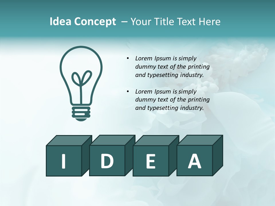 Floral Leaves Lilies PowerPoint Template