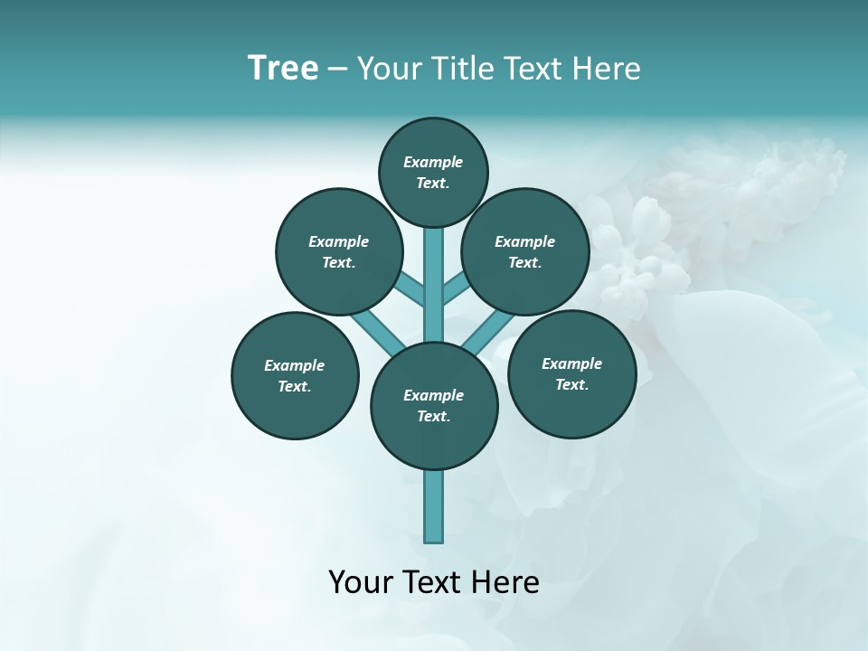 Floral Leaves Lilies PowerPoint Template