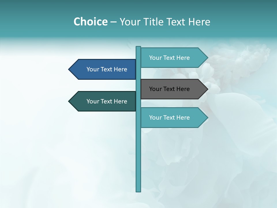 Floral Leaves Lilies PowerPoint Template