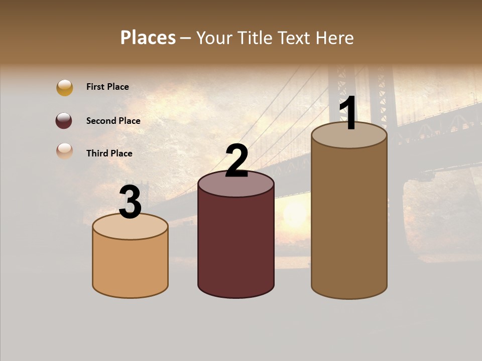 Cityscape Midtown Antique PowerPoint Template