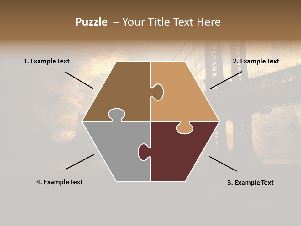 Cityscape Midtown Antique PowerPoint Template