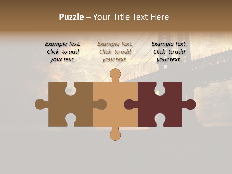 Cityscape Midtown Antique PowerPoint Template