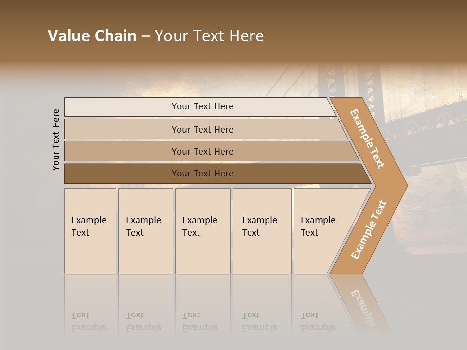 Cityscape Midtown Antique PowerPoint Template