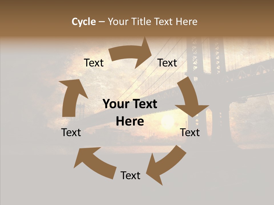 Cityscape Midtown Antique PowerPoint Template