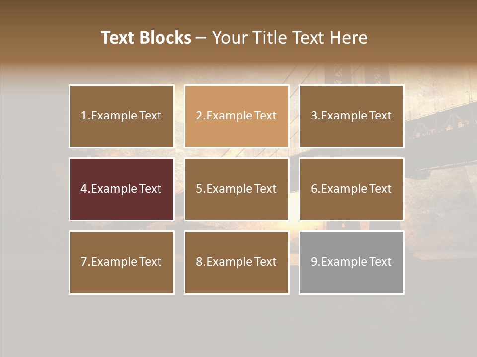 Cityscape Midtown Antique PowerPoint Template