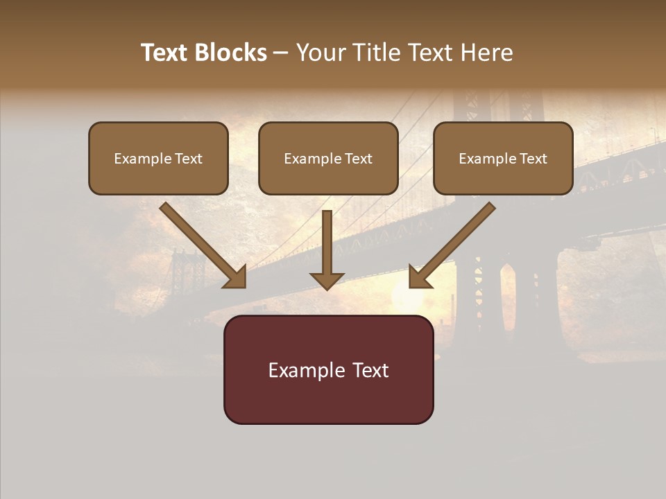 Cityscape Midtown Antique PowerPoint Template