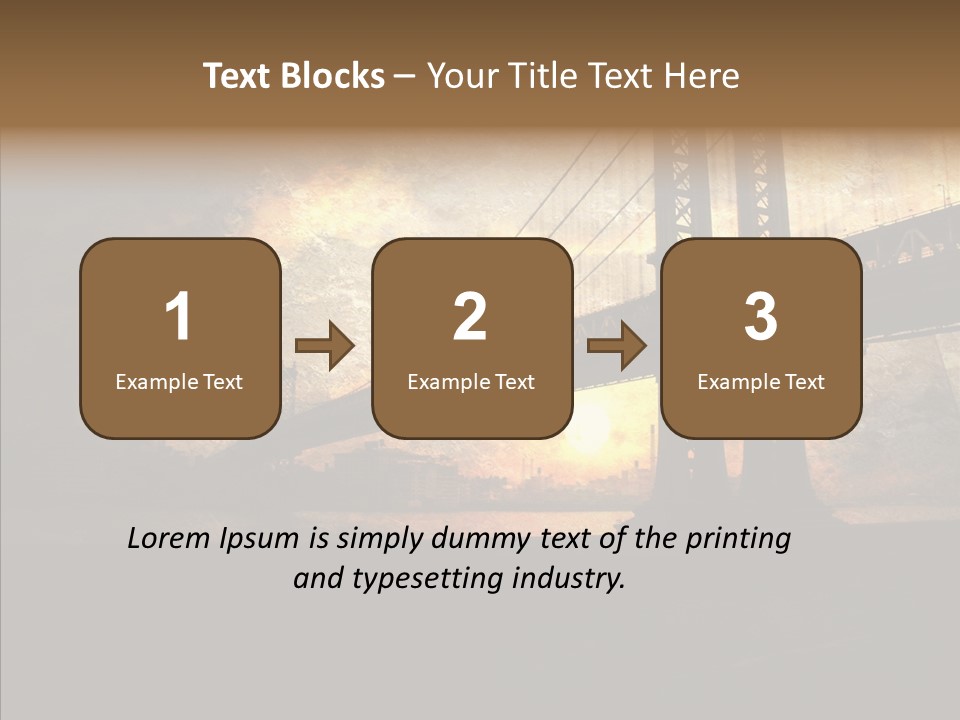 Cityscape Midtown Antique PowerPoint Template