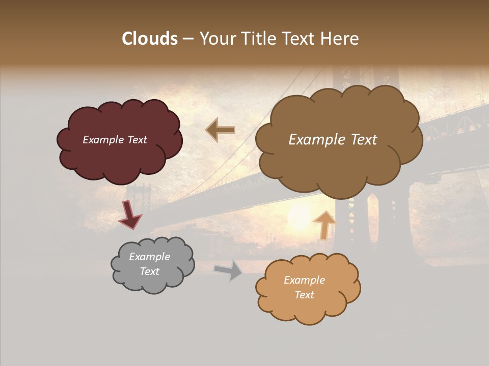 Cityscape Midtown Antique PowerPoint Template