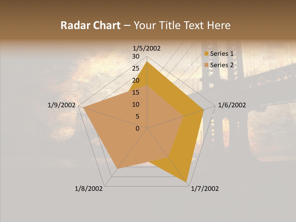 Cityscape Midtown Antique PowerPoint Template