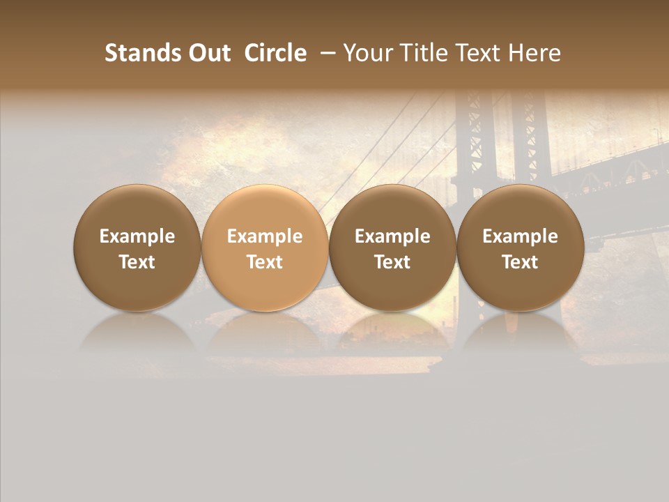 Cityscape Midtown Antique PowerPoint Template