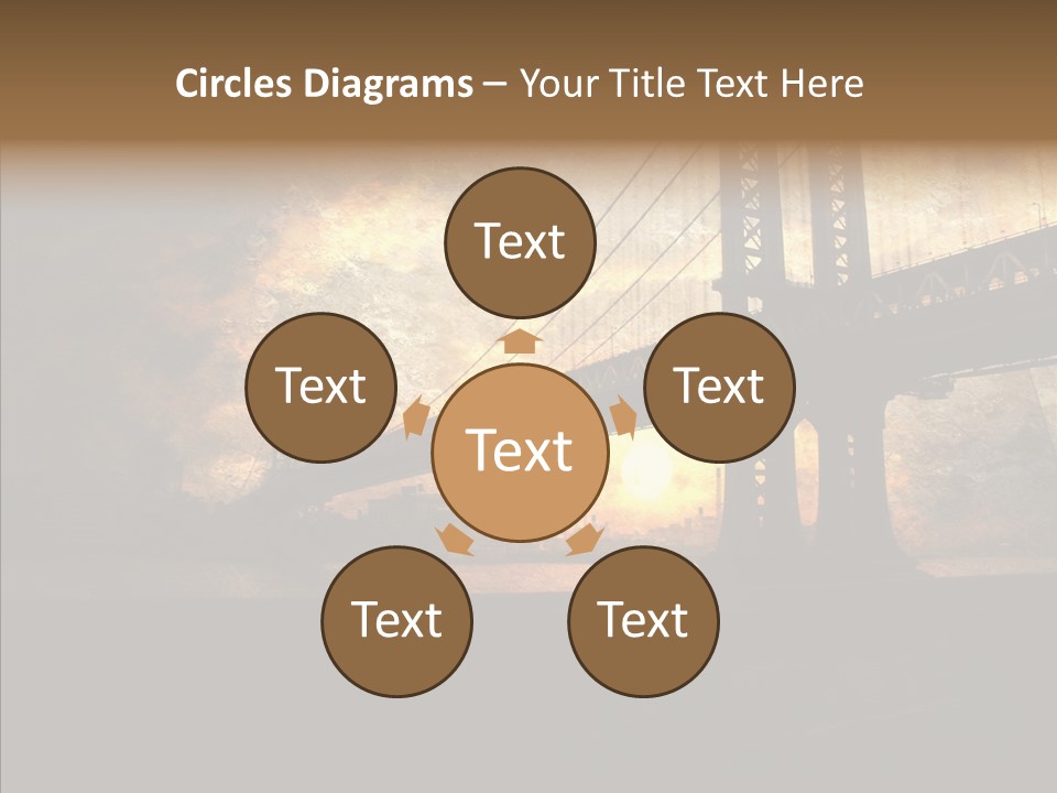 Cityscape Midtown Antique PowerPoint Template