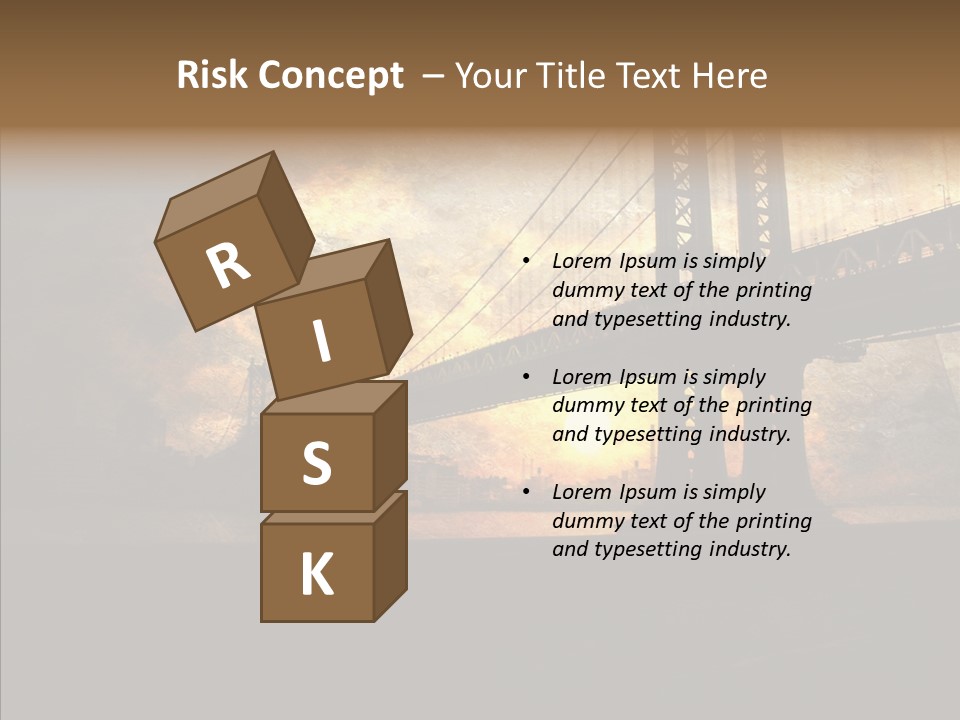 Cityscape Midtown Antique PowerPoint Template