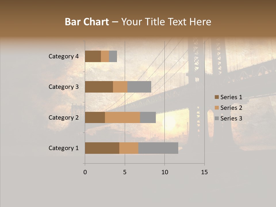 Cityscape Midtown Antique PowerPoint Template