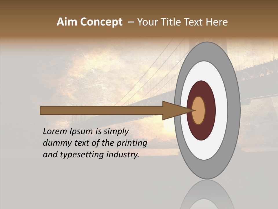 Cityscape Midtown Antique PowerPoint Template