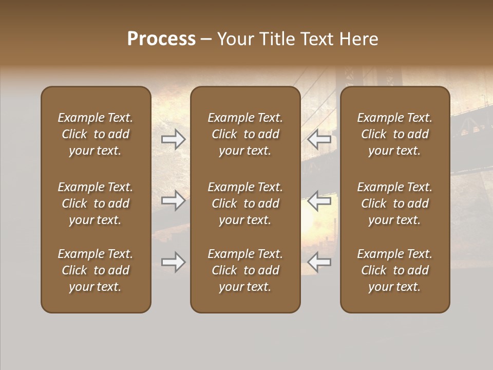 Cityscape Midtown Antique PowerPoint Template
