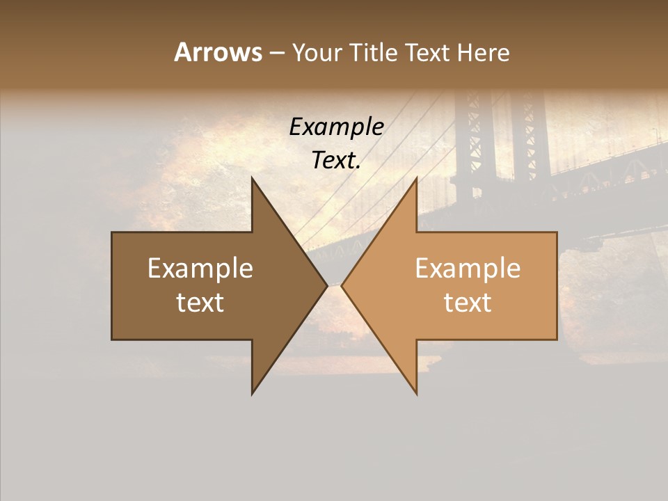 Cityscape Midtown Antique PowerPoint Template