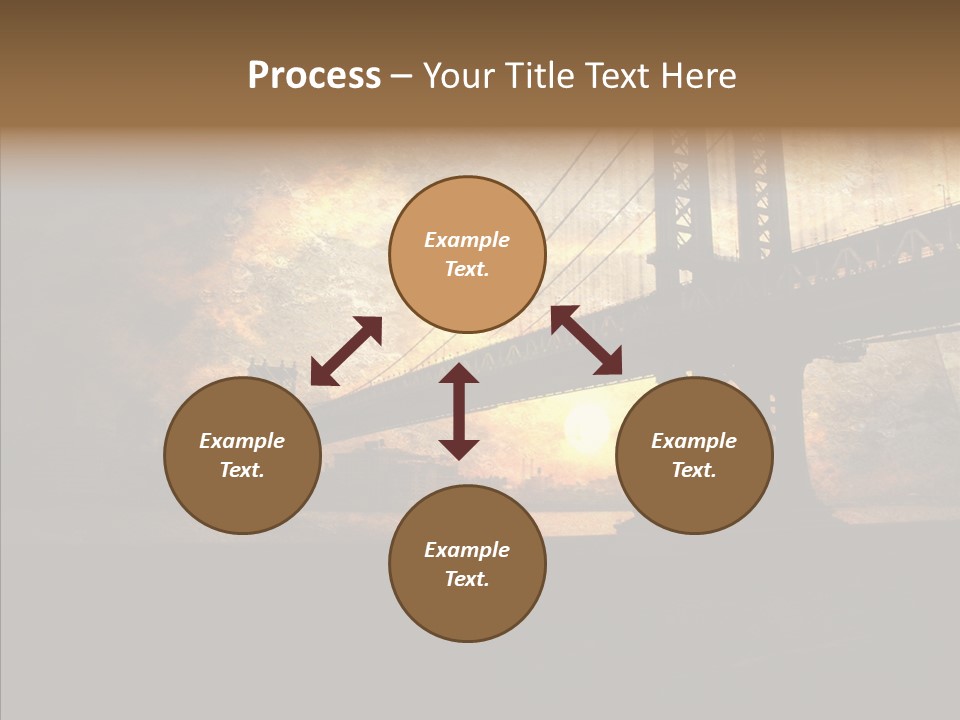 Cityscape Midtown Antique PowerPoint Template