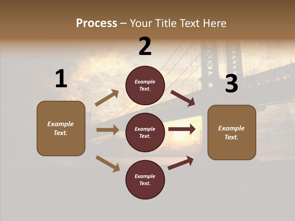 Cityscape Midtown Antique PowerPoint Template