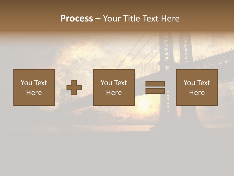 Cityscape Midtown Antique PowerPoint Template