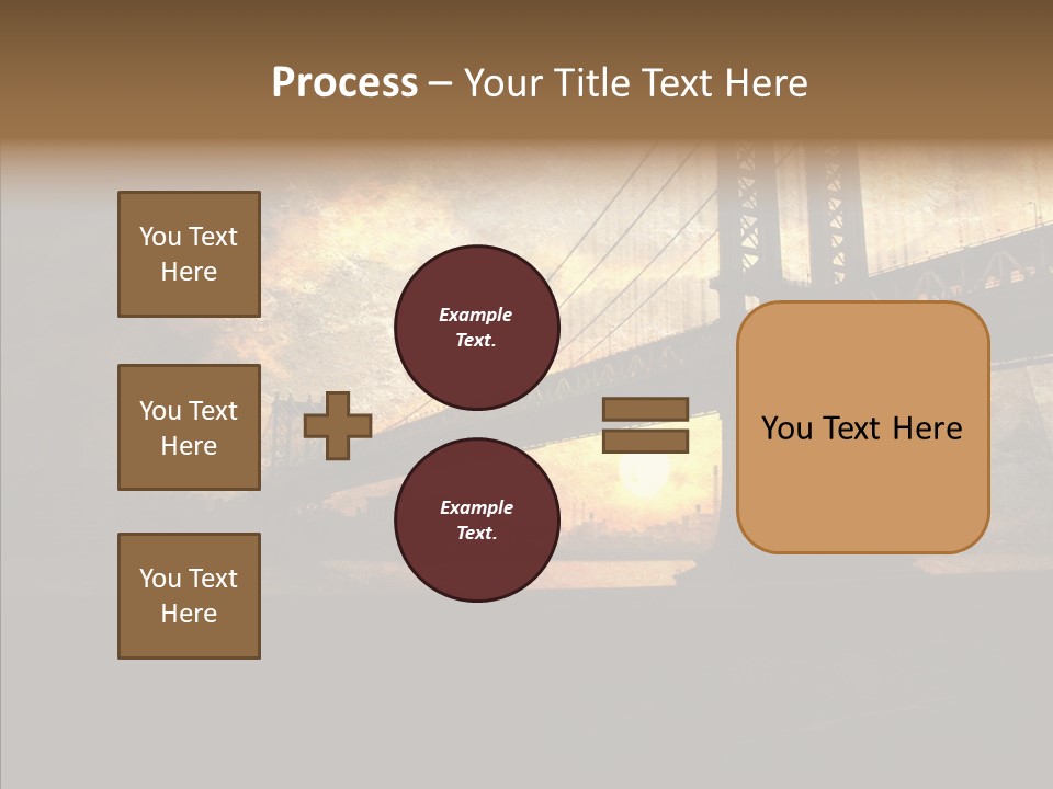 Cityscape Midtown Antique PowerPoint Template