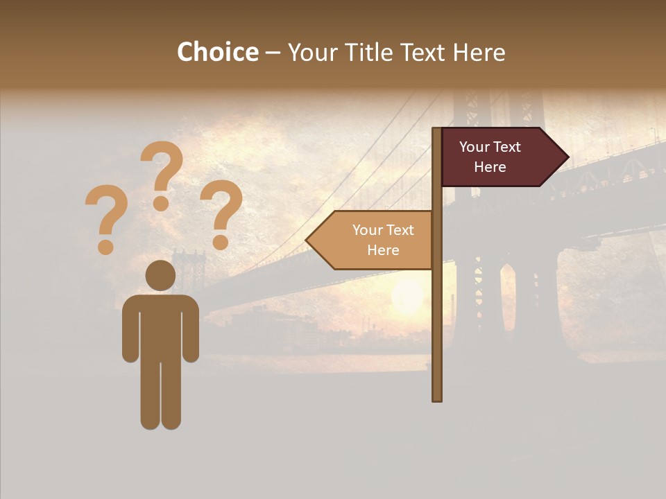 Cityscape Midtown Antique PowerPoint Template
