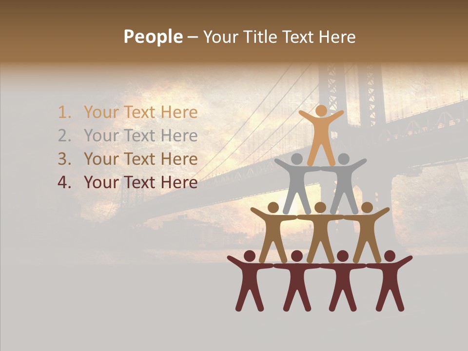 Cityscape Midtown Antique PowerPoint Template