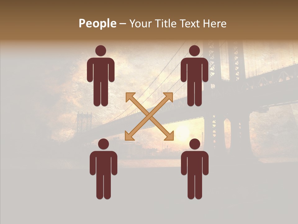 Cityscape Midtown Antique PowerPoint Template