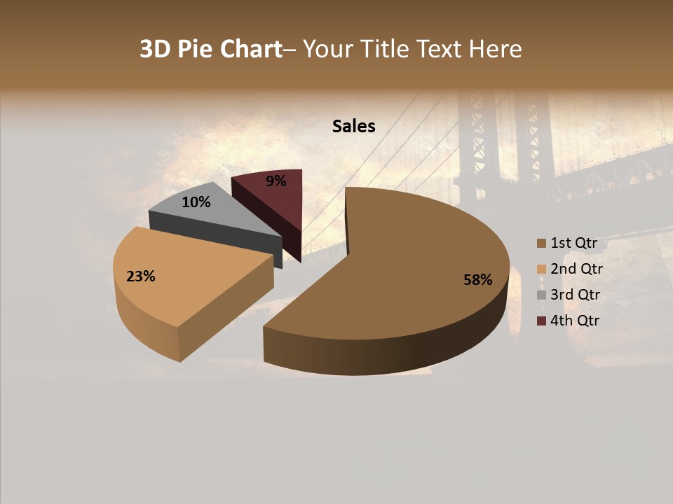 Cityscape Midtown Antique PowerPoint Template