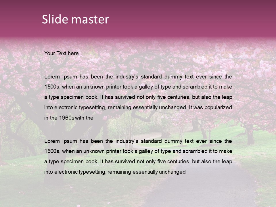 Blooming Outdoors Seasonal PowerPoint Template