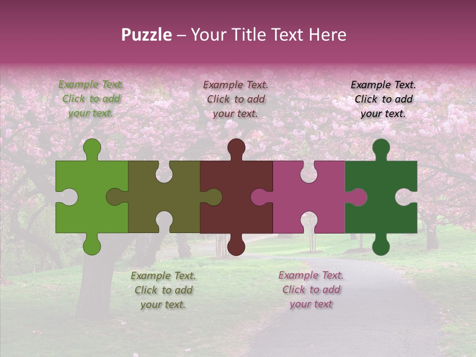 Blooming Outdoors Seasonal PowerPoint Template