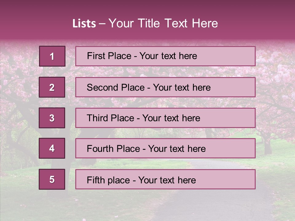 Blooming Outdoors Seasonal PowerPoint Template