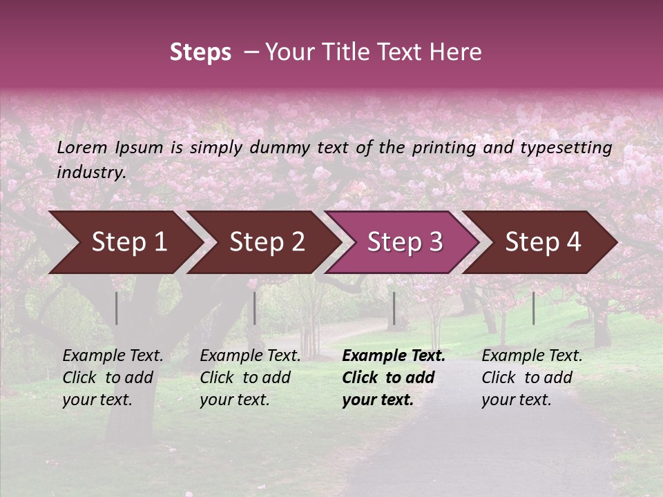 Blooming Outdoors Seasonal PowerPoint Template