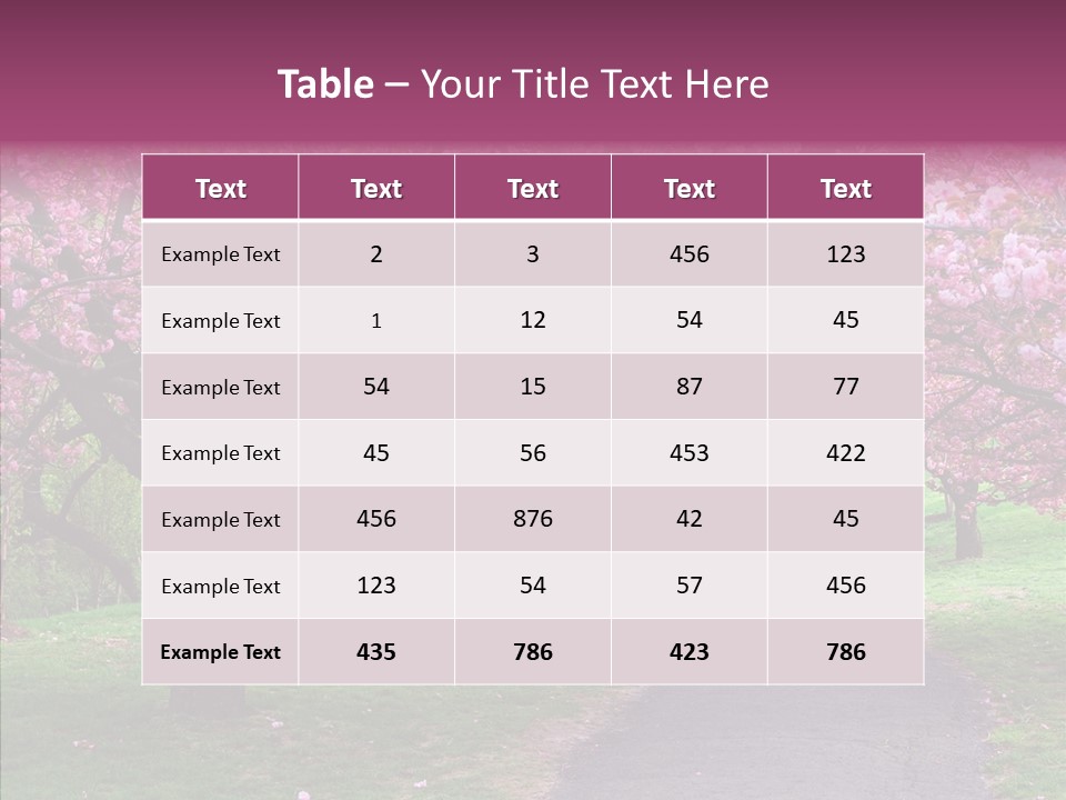 Blooming Outdoors Seasonal PowerPoint Template