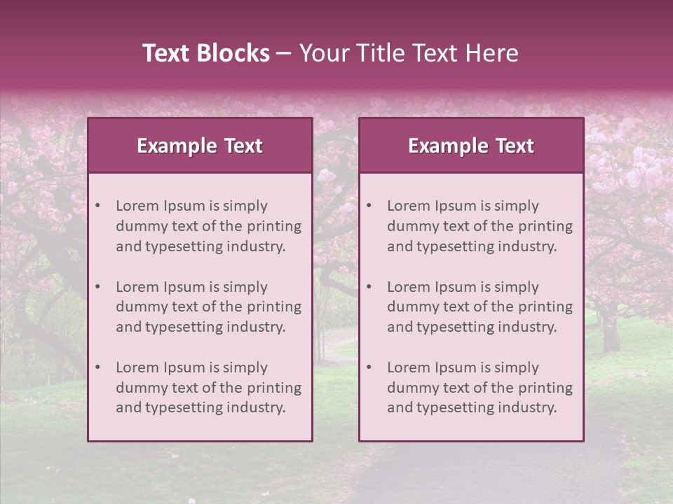 Blooming Outdoors Seasonal PowerPoint Template