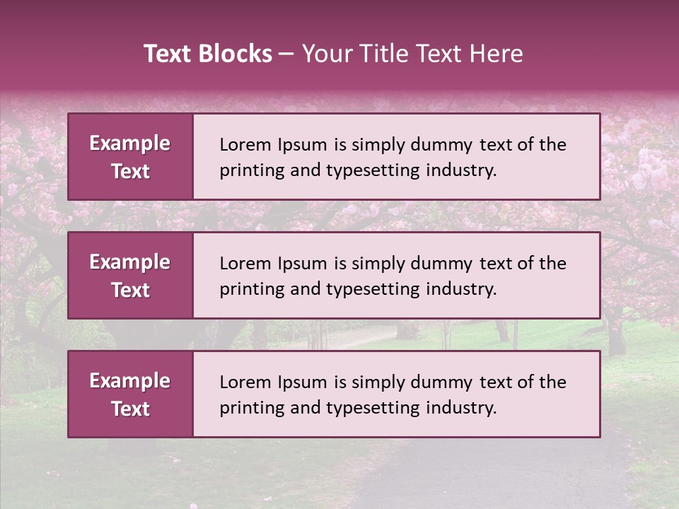 Blooming Outdoors Seasonal PowerPoint Template