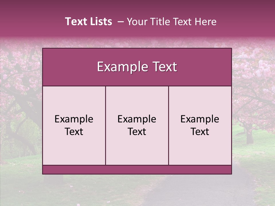 Blooming Outdoors Seasonal PowerPoint Template