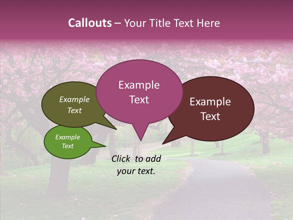 Blooming Outdoors Seasonal PowerPoint Template