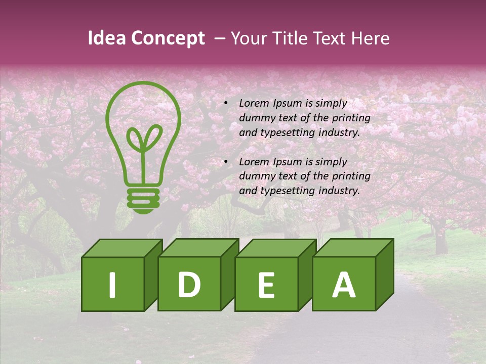 Blooming Outdoors Seasonal PowerPoint Template