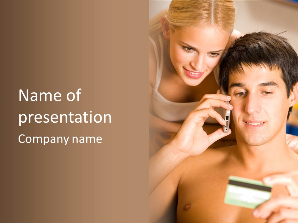 Relationship Cellphone Cell PowerPoint Template