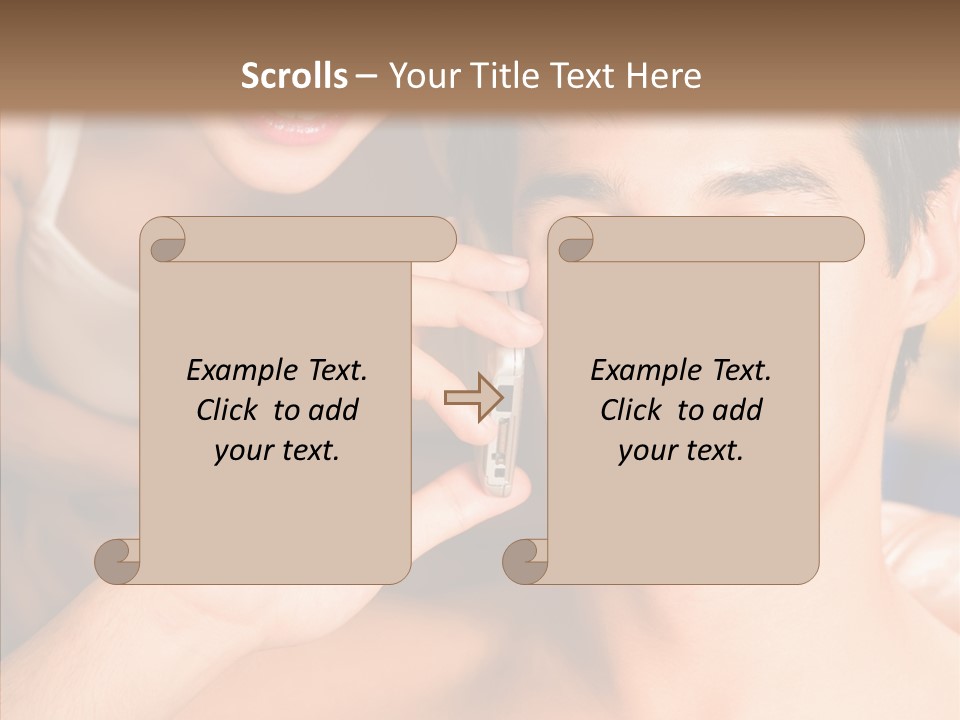 Relationship Cellphone Cell PowerPoint Template