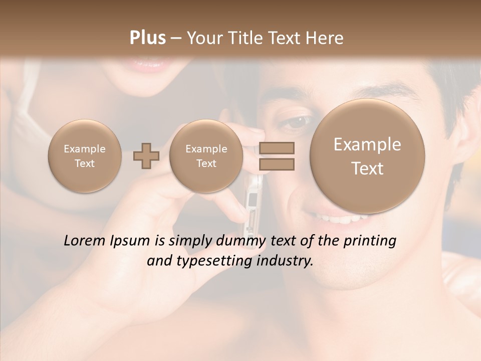 Relationship Cellphone Cell PowerPoint Template