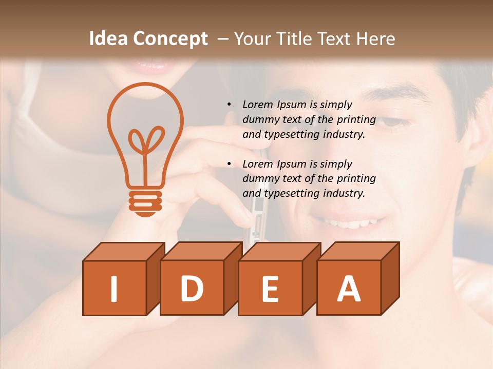 Relationship Cellphone Cell PowerPoint Template