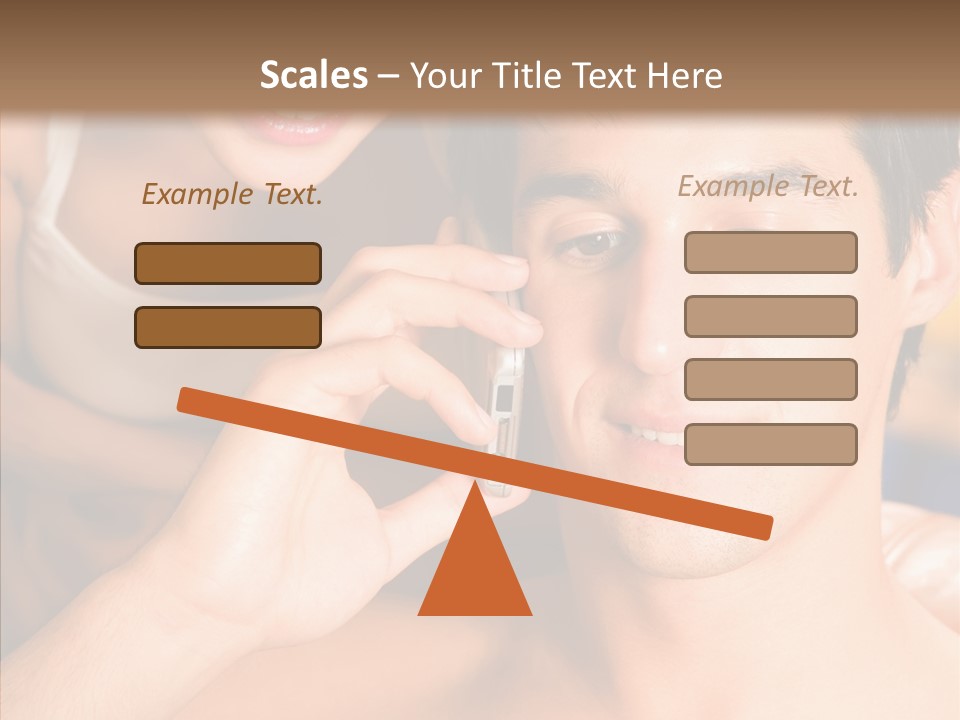 Relationship Cellphone Cell PowerPoint Template