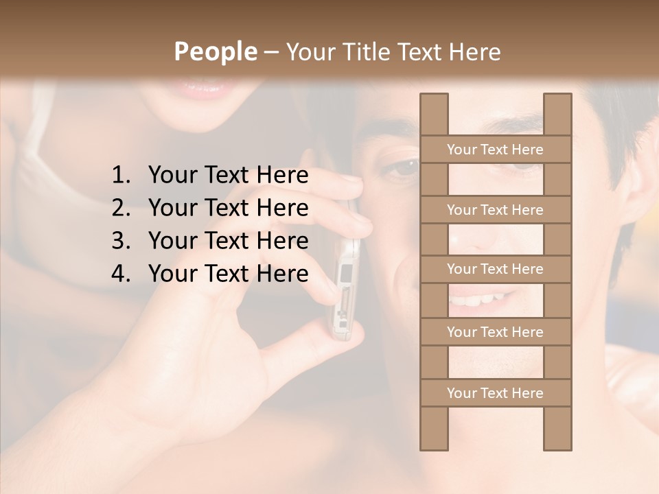 Relationship Cellphone Cell PowerPoint Template
